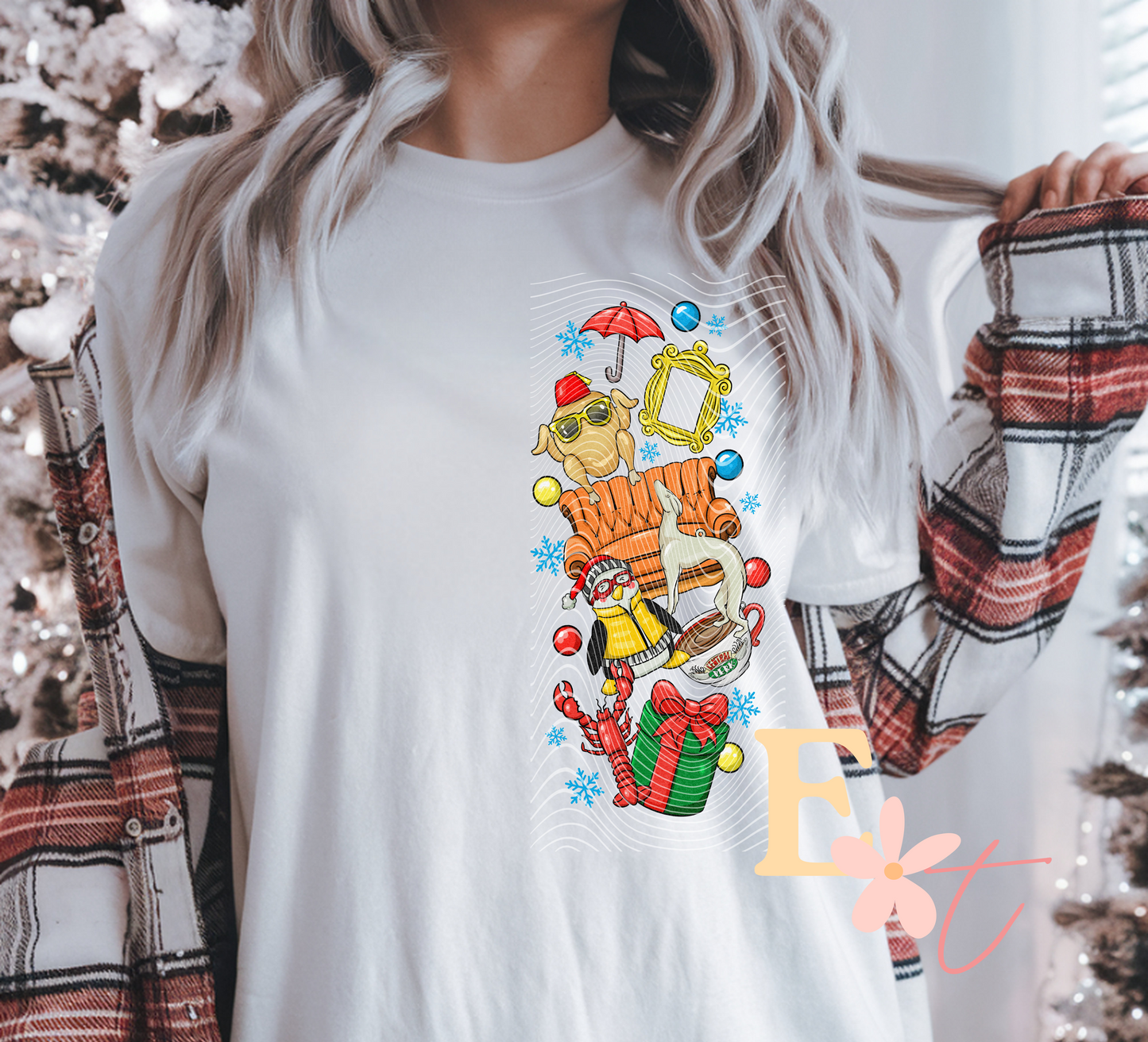 Christmas Friends Ready to Press DTF Transfer