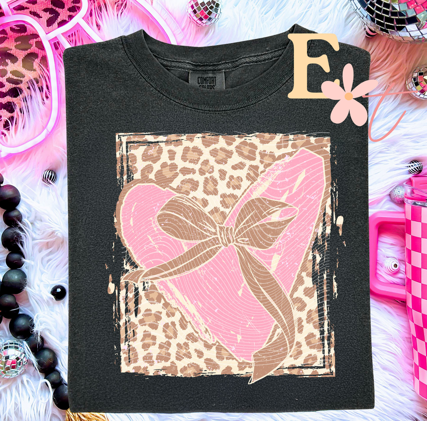 Leopard Heart Ready to Press DTF Transfer