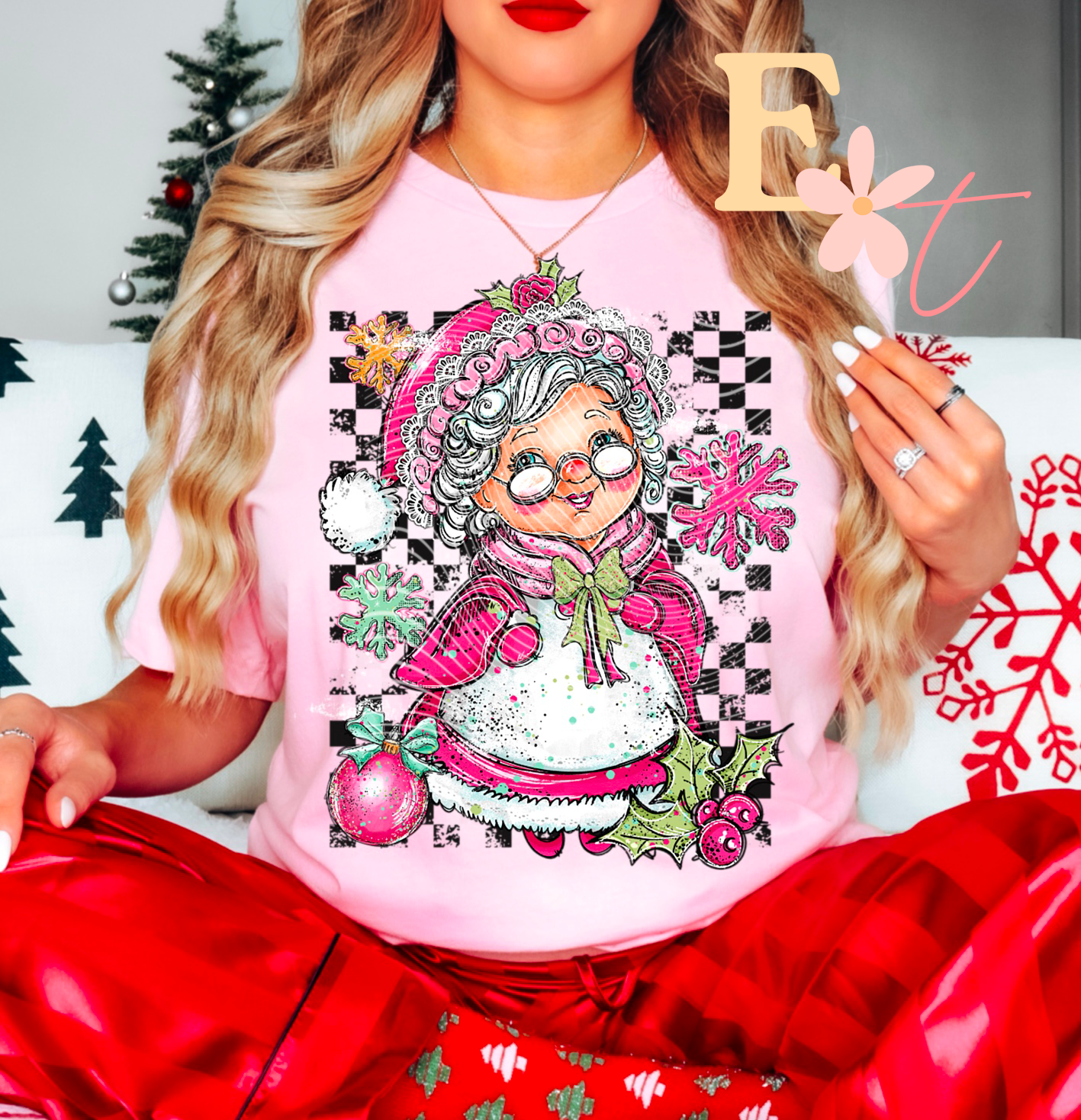 Mrs Clause Ready to Press DTF Transfer