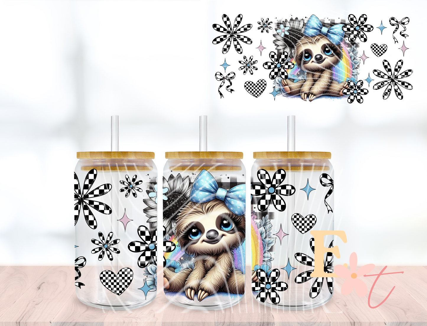 Lover 20oz Tumbler Sublimation Wrap UV DTF wrap for 16oz Libbey glass