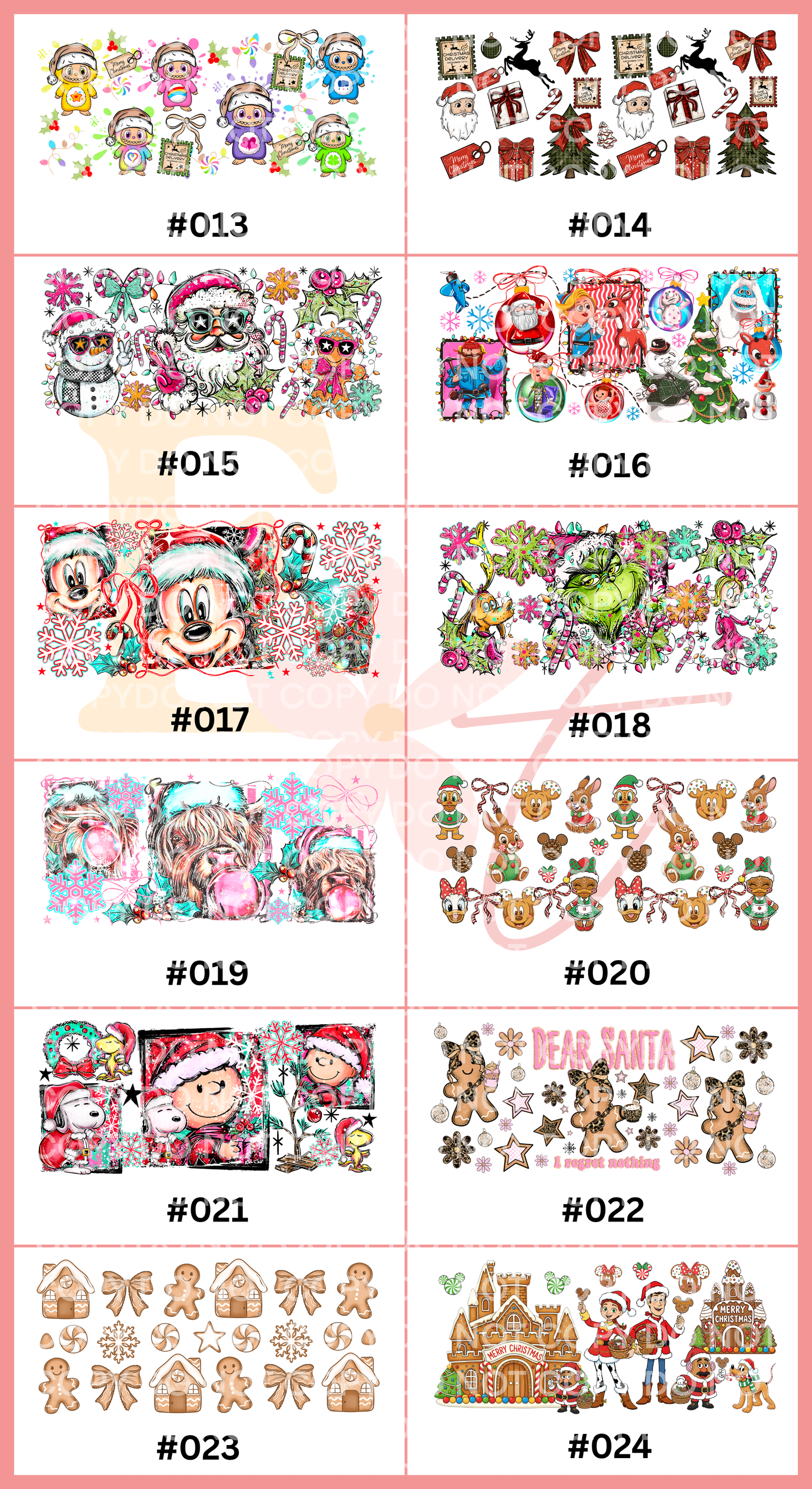 Choose Your Free UV DTF Wraps