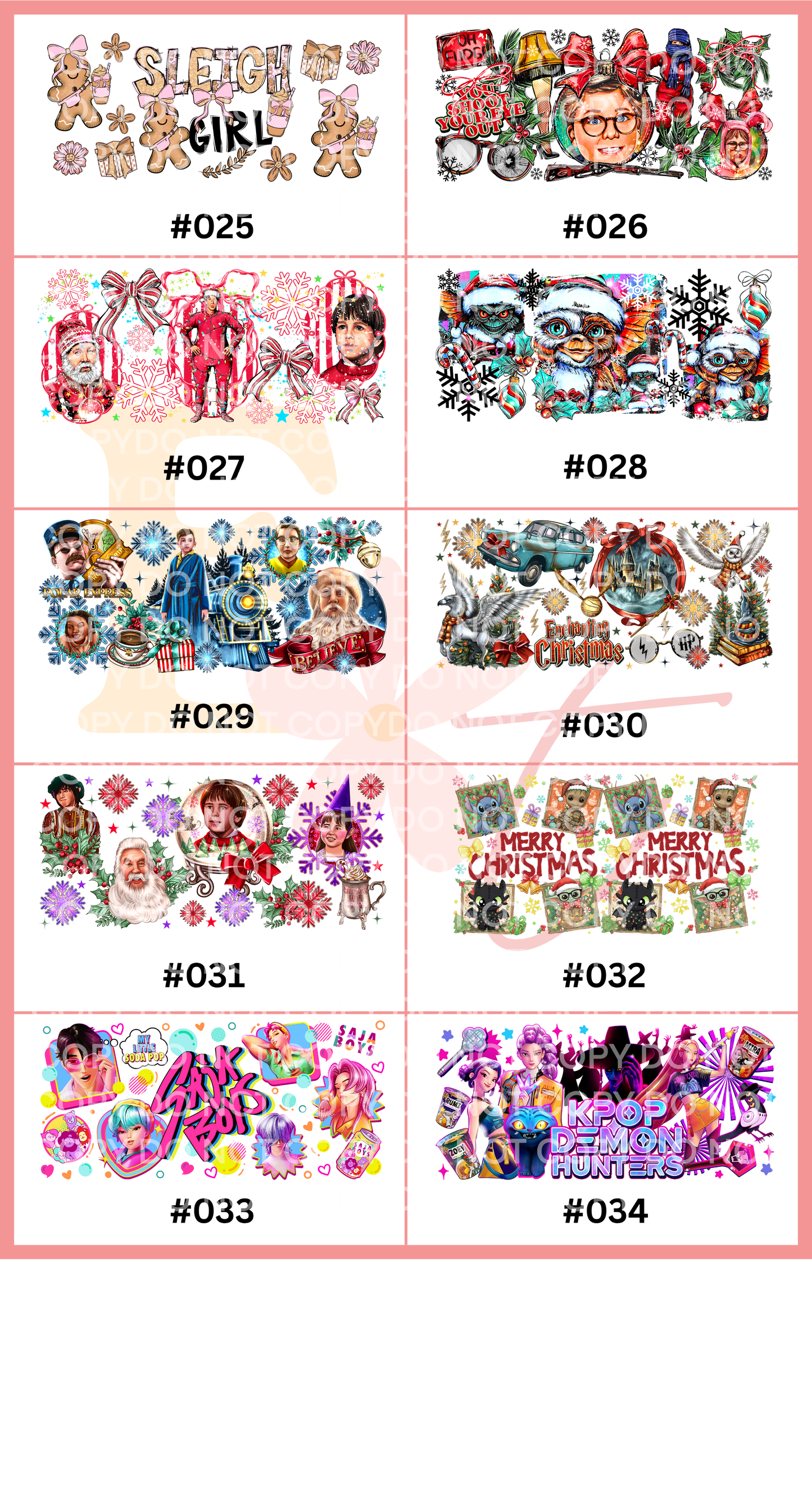 Choose Your Free UV DTF Wraps