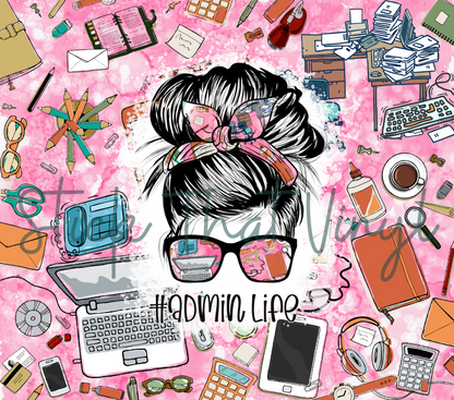 Admin Life 20oz Tumbler Wrap