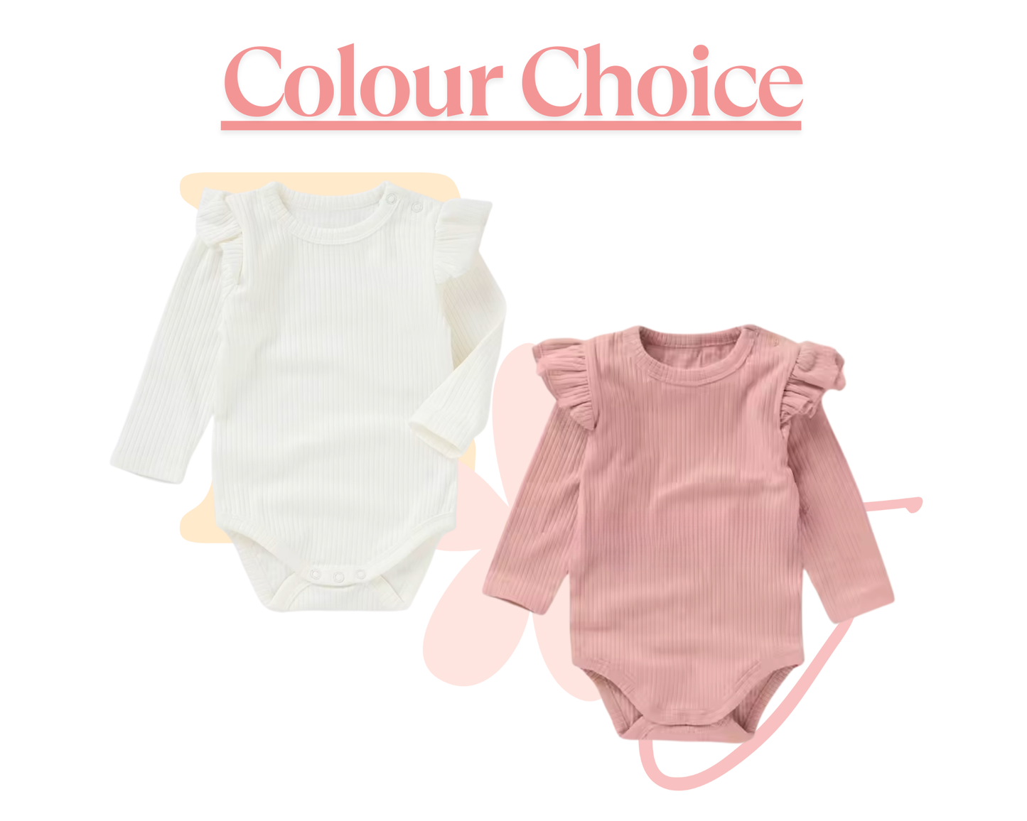 Personalised Ruffled Applique Romper