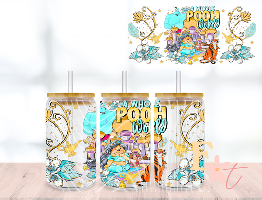 LV #7 UV DTF wrap for 16oz Libbey glass