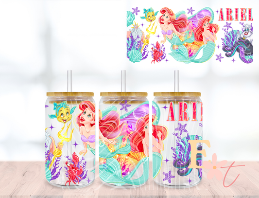 Under The Sea 16oz Libbey UV DTF Wrap