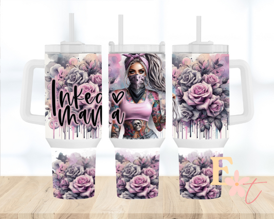 Inked Mama 40oz Tumbler Sublimation Wrap