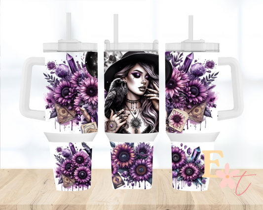Witchy Vibes 40oz Tumbler Sublimation Wrap