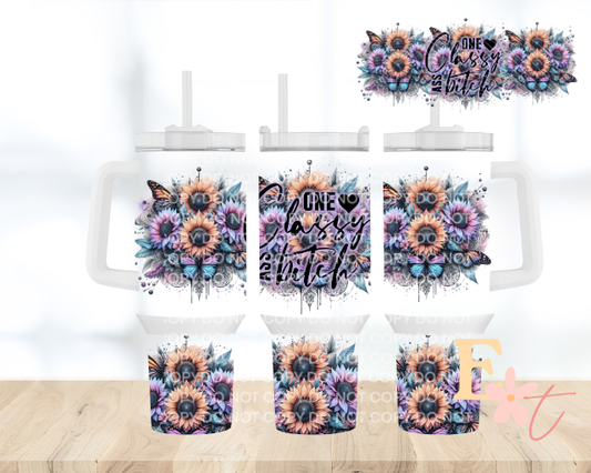Classy 40oz Tumbler Sublimation Wrap UV DTF wrap for 16oz Libbey glass