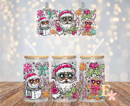 Santa 16oz UV DTF Wrap