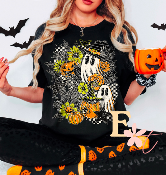 Floral Ghostie Ready to Press DTF Transfer