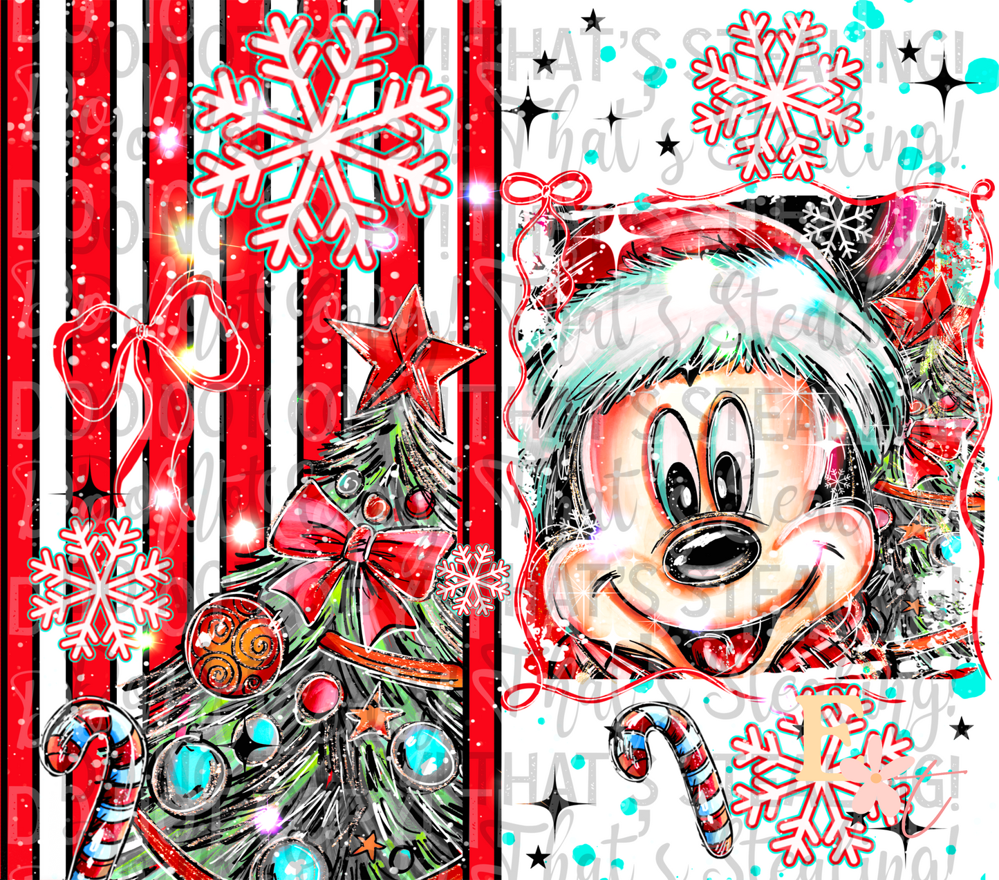 Christmas Mouse 20oz Sublimation Wrap