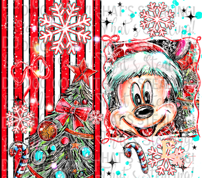 Christmas Mouse 20oz Sublimation Wrap