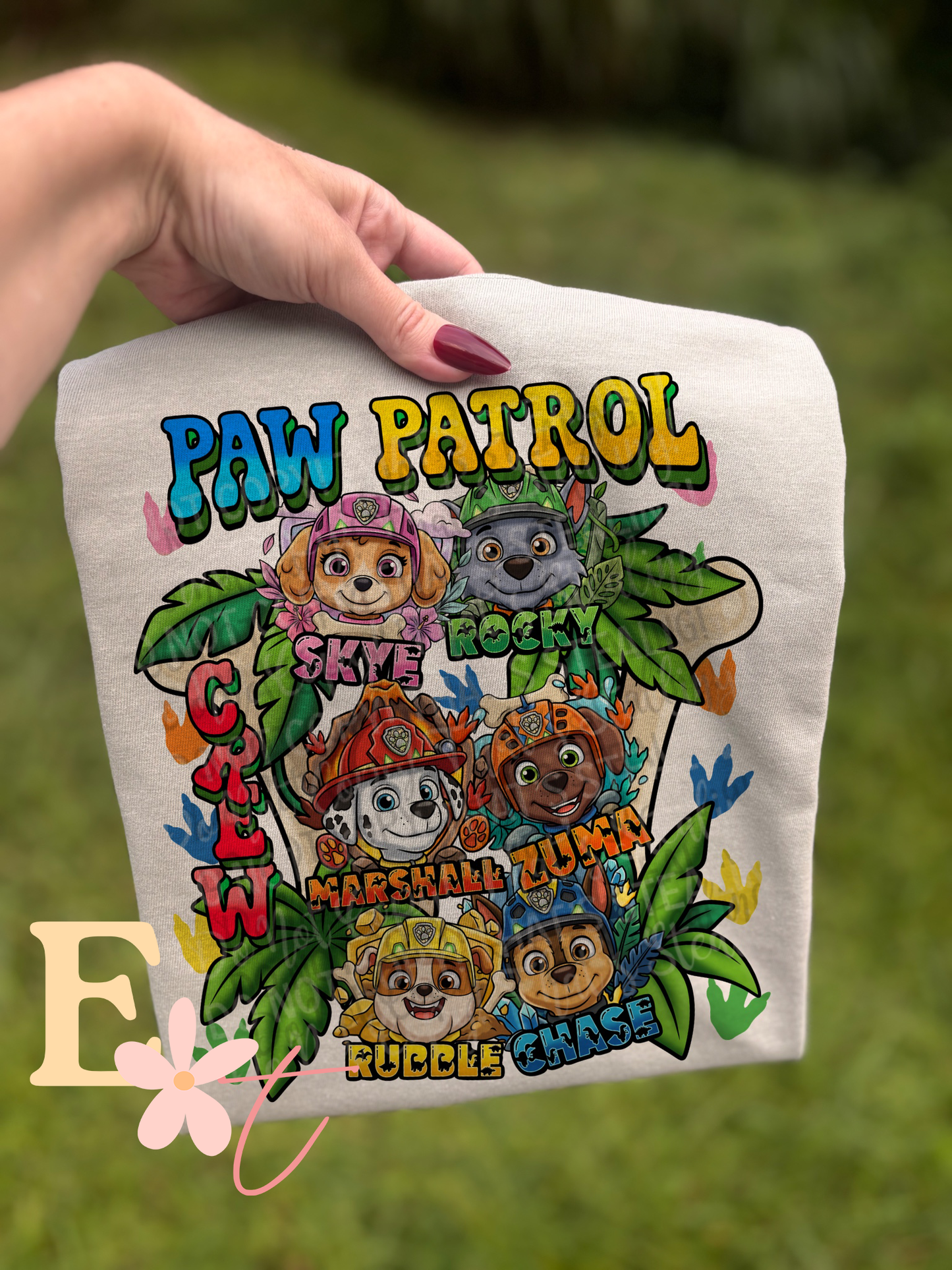 Patrol Crew Ready to Press DTF Transfer