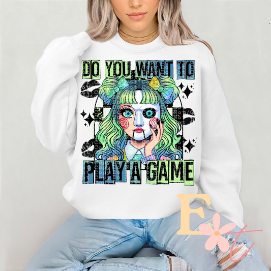 Play A Game Ready to Press DTF Transfer