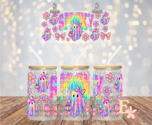 Spooky 16oz Libbey UV DTF Wrap