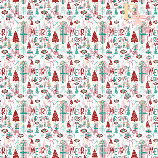Merry Christmas Seamless Pattern