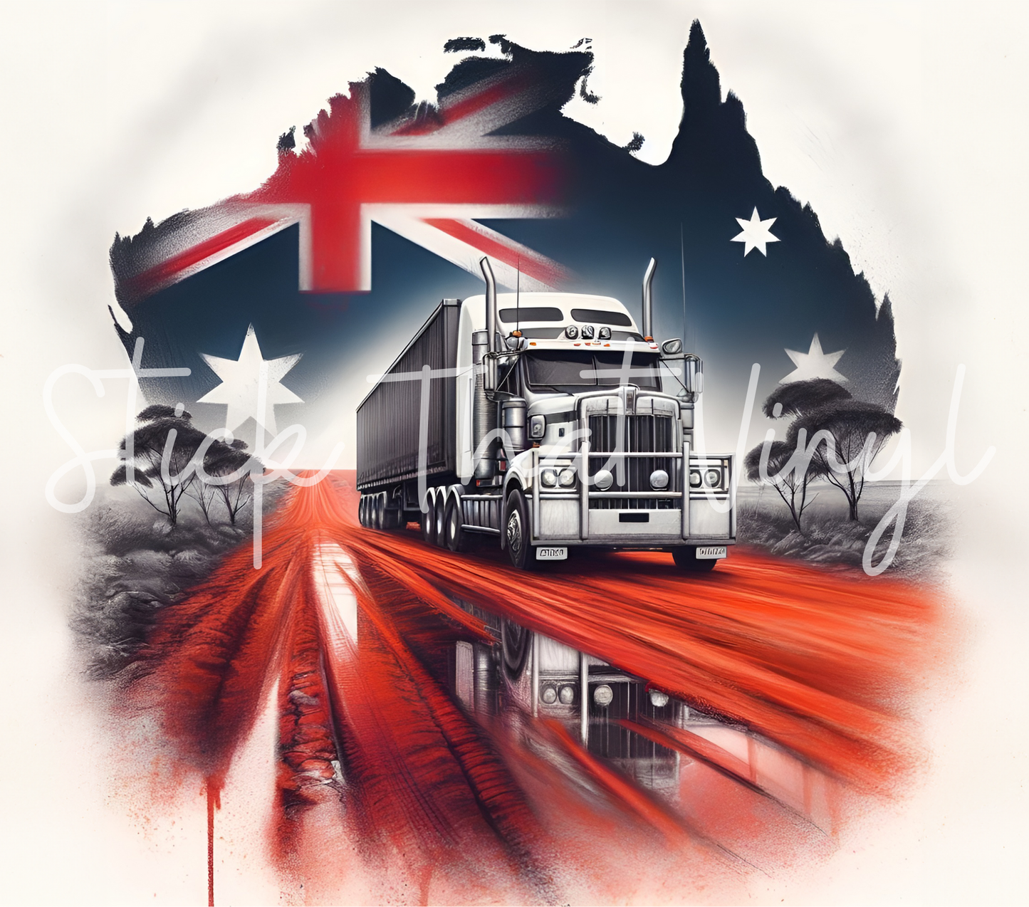 Australian Trucks 20oz Tumbler Sublimation Wrap