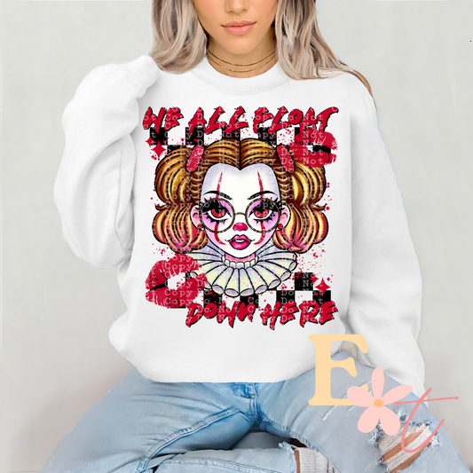 Horror Girlie Float Ready to Press DTF Transfer