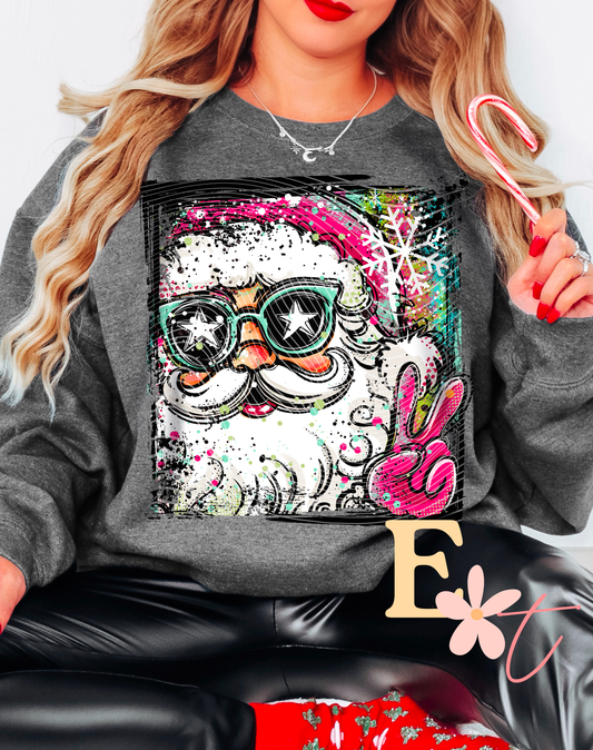 Selfie Santa Ready to Press DTF Transfer