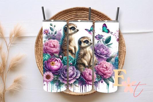 Meerkat 20oz Tumbler Sublimation Wrap
