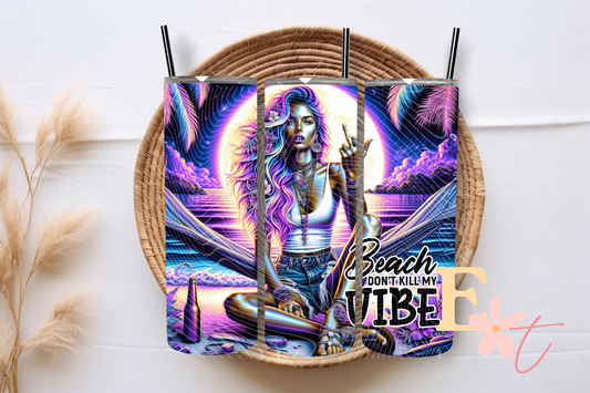 Beach Vibes 20oz Tumbler Sublimation Wrap