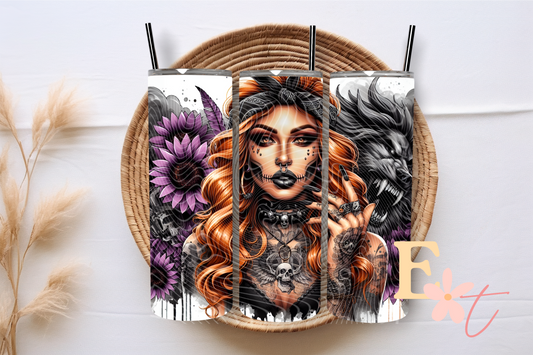 Fierce Girl 20oz Tumbler Sublimation Wrap