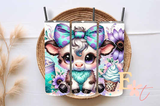 Coffee Cow 20oz Tumbler Sublimation Wrap