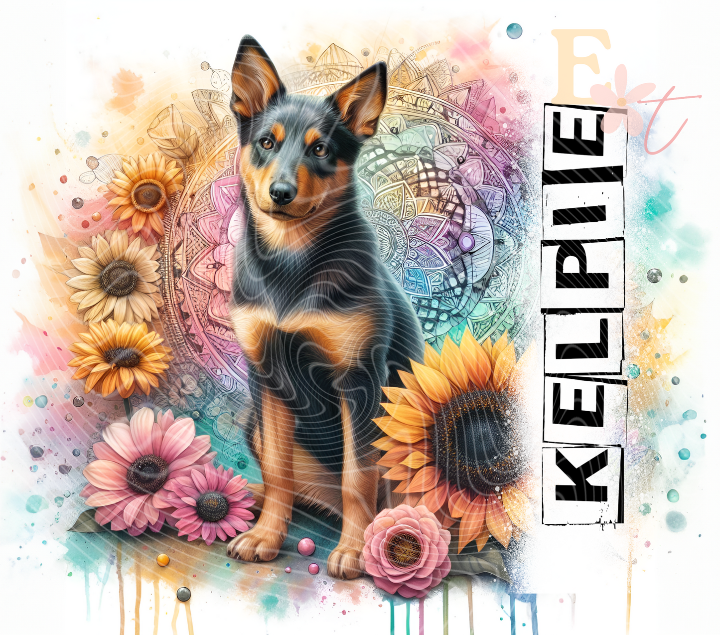 Kelpie 20oz Tumbler Sublimation Wrap