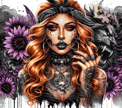 Fierce Girl 20oz Tumbler Sublimation Wrap