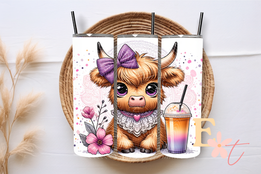 Frappe Highland 20oz Tumbler Sublimation Wrap