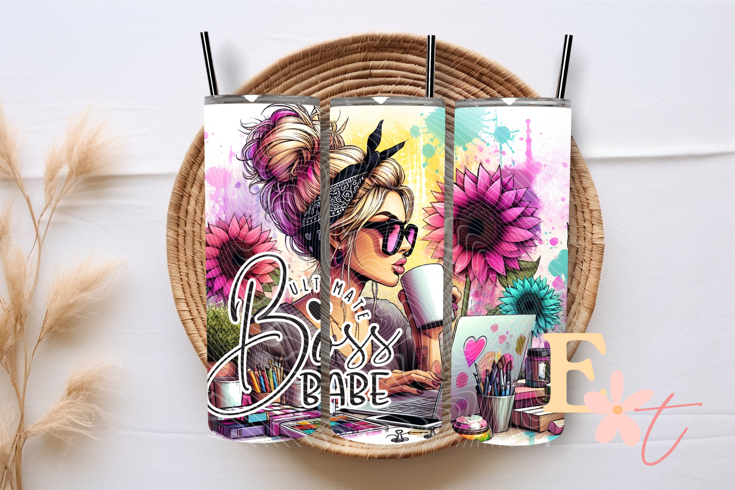 Boss Babe 20oz Tumbler Sublimation Wrap