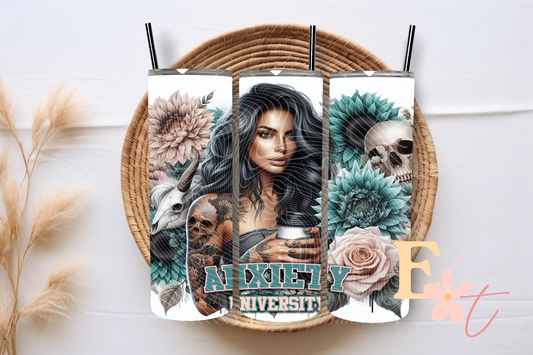 Anxiety University 20oz Tumbler Sublimation Wrap