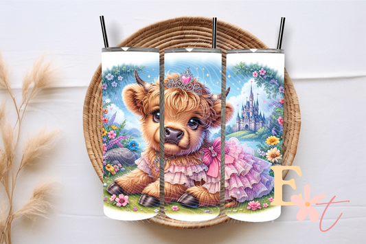 Princess Highland 20oz Tumbler Sublimation Wrap
