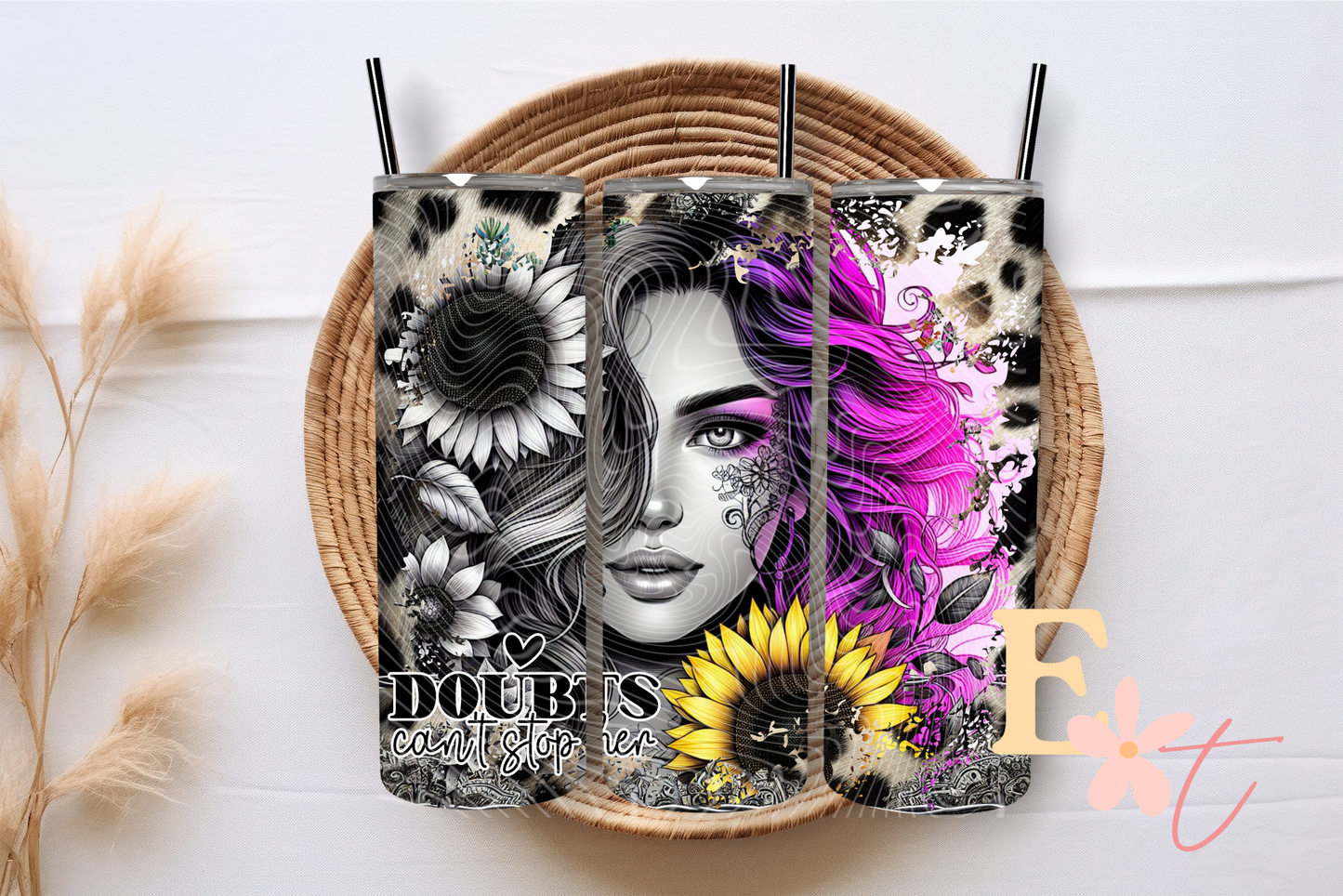 Doubts Cant Stop Her 20oz Tumbler Sublimation Wrap