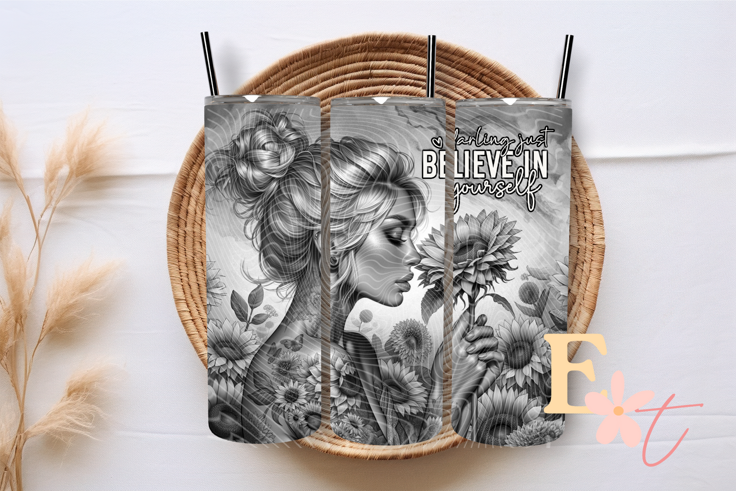 Believe In Yourself 20oz Tumbler Sublimation Wrap