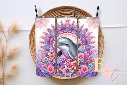 Mandela Dolphin 20oz Tumbler Sublimation Wrap