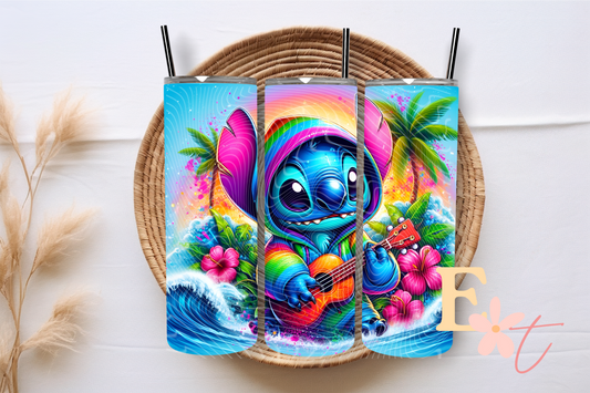 Blue Monster 20oz Tumbler Sublimation Wrap