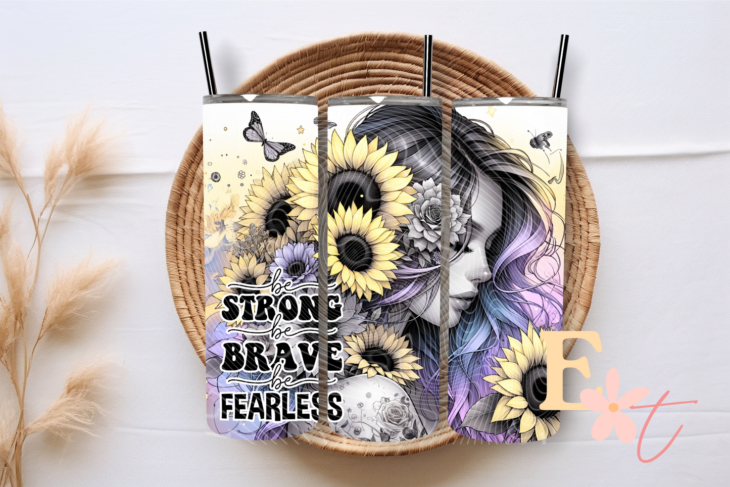 Strong & Brave 20oz Tumbler Sublimation Wrap