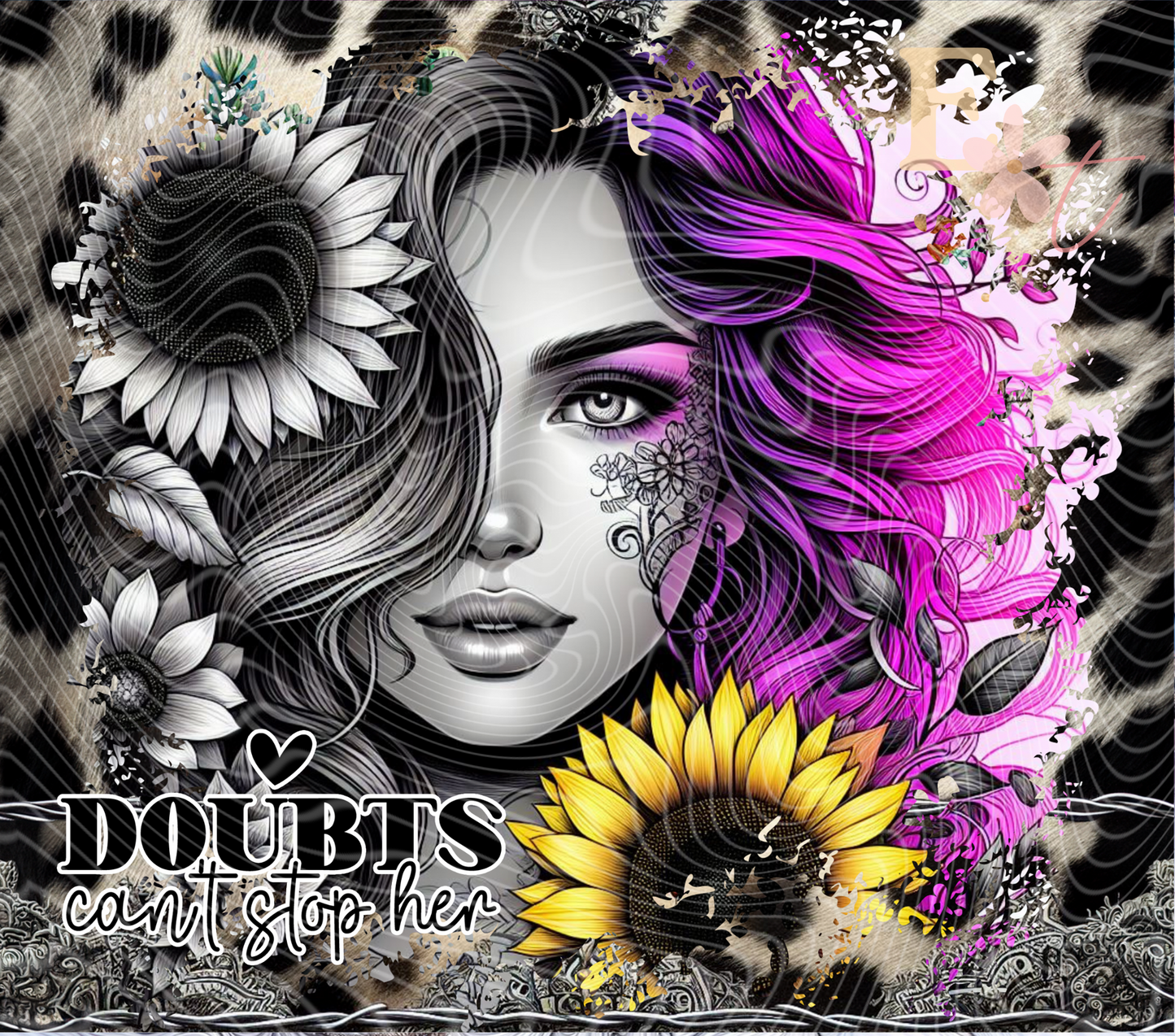 Doubts Cant Stop Her 20oz Tumbler Sublimation Wrap