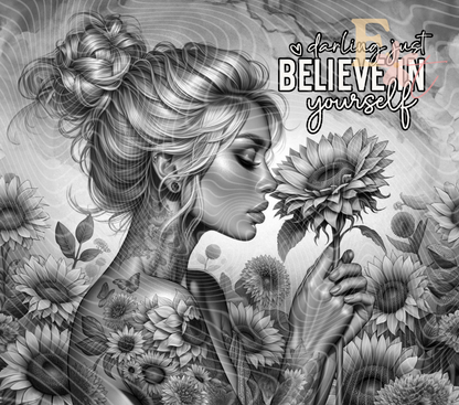 Believe In Yourself 20oz Tumbler Sublimation Wrap