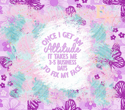 Attitude 20oz Tumbler Sublimation Wrap