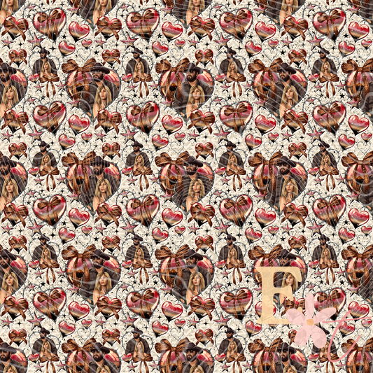 Love Me Beth Seamless Pattern