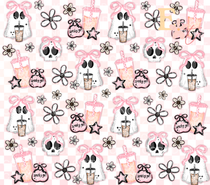 Spooky Girl 20oz Tumbler Sublimation Wrap