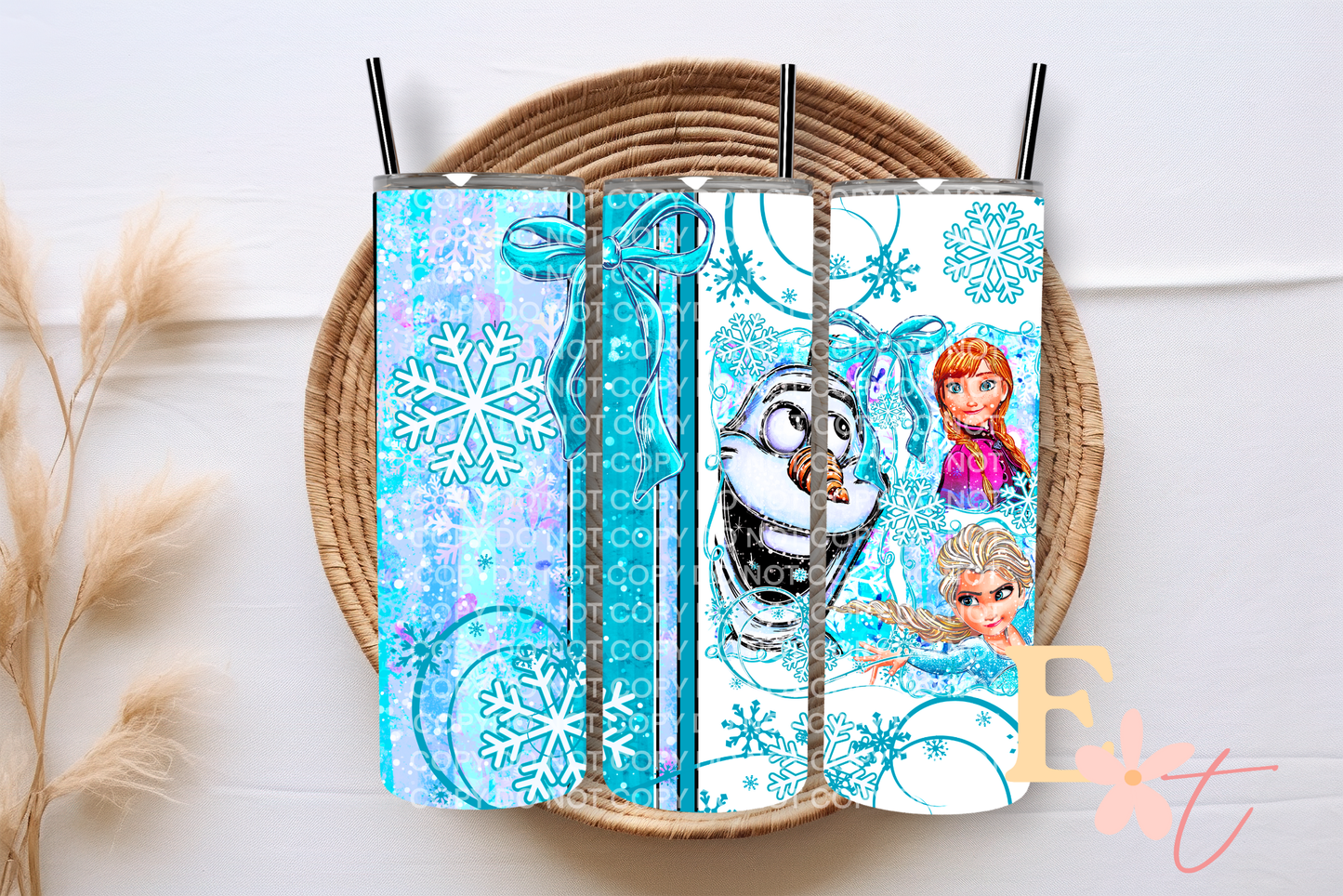 Ice & Snowman 20oz Sublimation Wrap