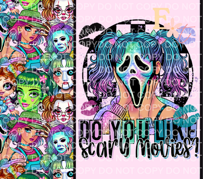 Horror Girlie Ghost 20oz Tumbler Sublimation Wrap