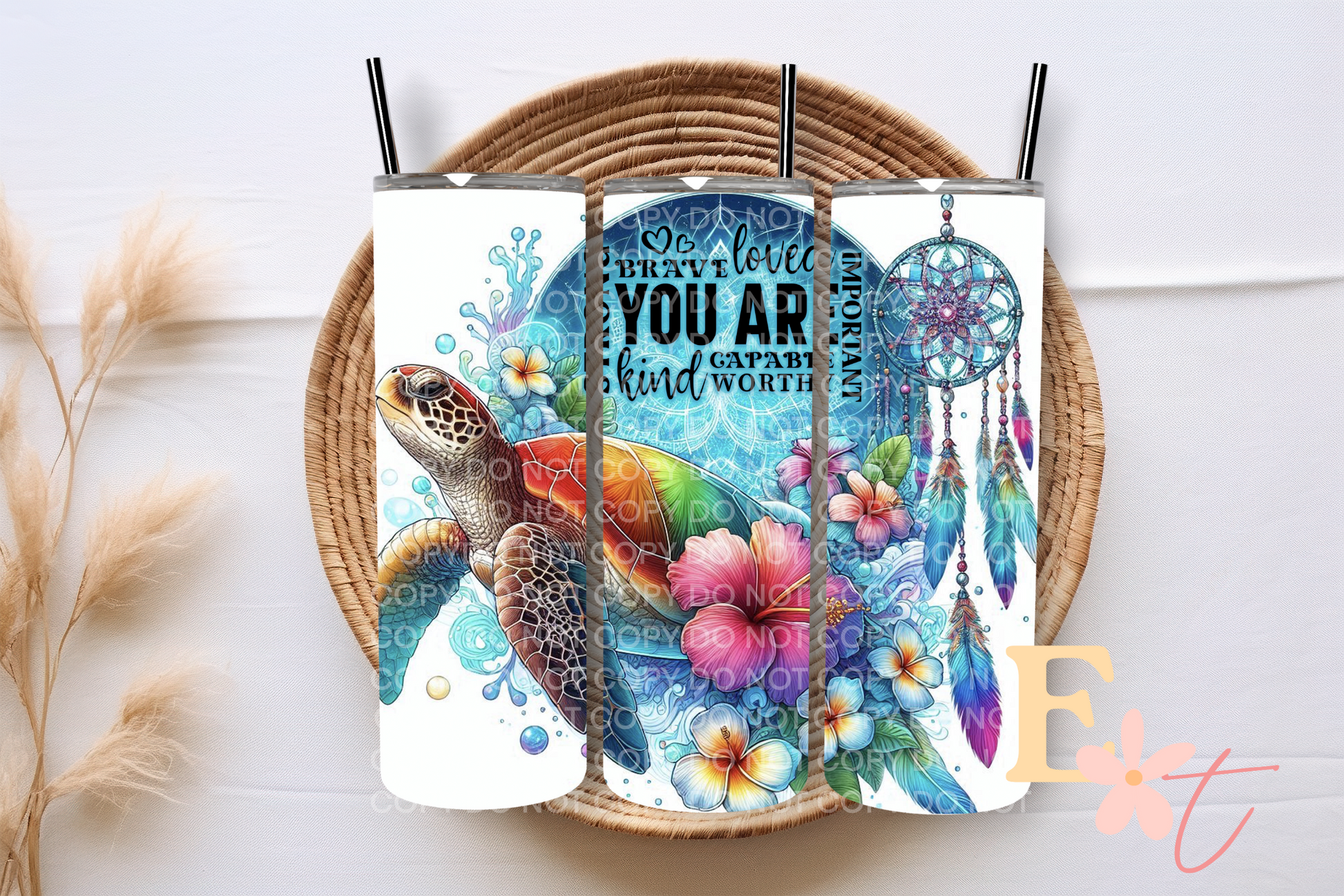 Stamp #20 UV DTF wrap for 16oz Libbey glass