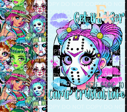 Horror Girlie Jason 20oz Tumbler Sublimation Wrap