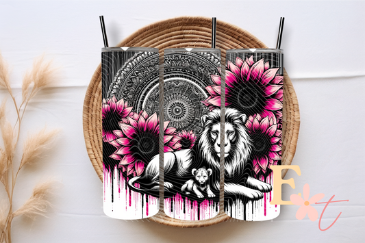 Lions 20oz Tumbler Sublimation Wrap