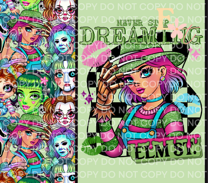 Horror Girlie Fred 20oz Tumbler Sublimation Wrap